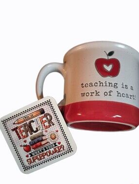 Sheffield Home Teacher Mug & Handmade Wood Magnet Set